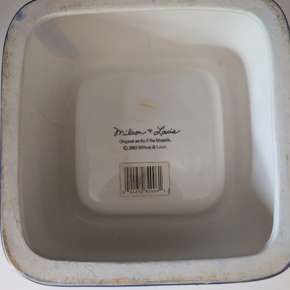 Vintage Hand-Painted Ceramic Cat Bowl by Milton and Louis